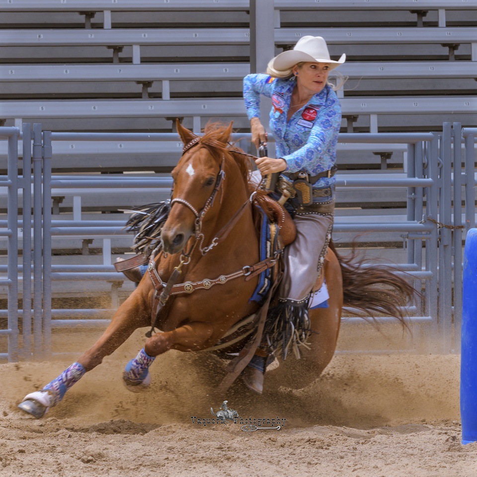 Kenda Lenseigne, World Champion Mounted Shooting