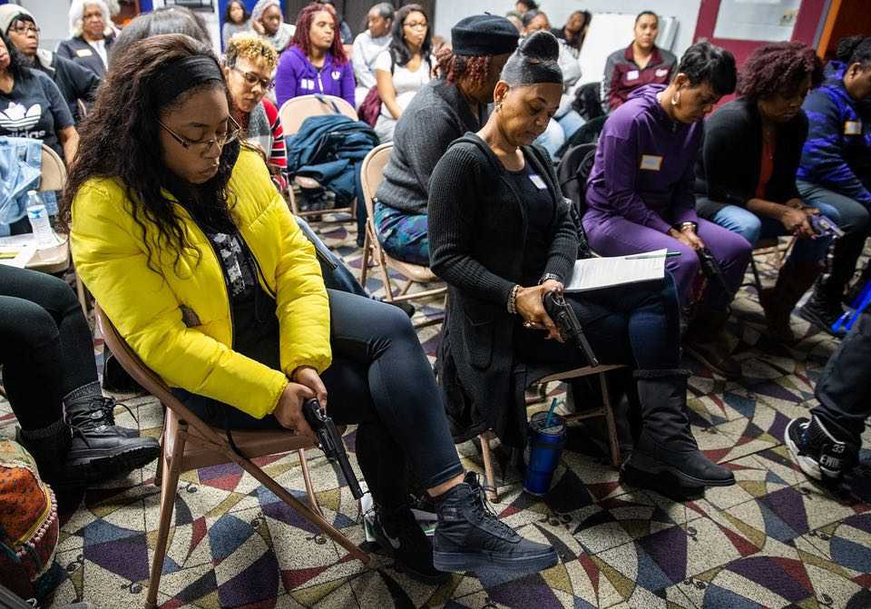 179 women in Cincinnati, Ohio CCW class at New Prospect Baptist Church. concealed carry classes