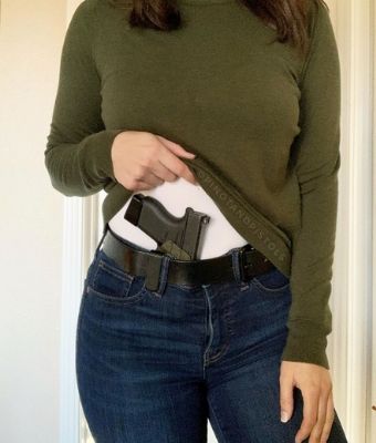 Pinot Pistols Carrying in waistband full size