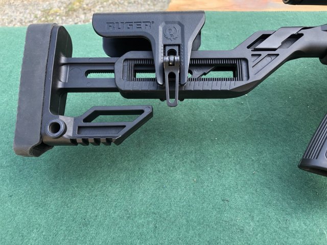 Fully adjustable stock Ruger Precision rimfire rifle