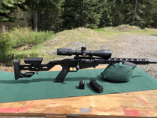 Ruger 22PR with 15 rd magazine and 10:22 magazine Ruger Precision rimfire rifle