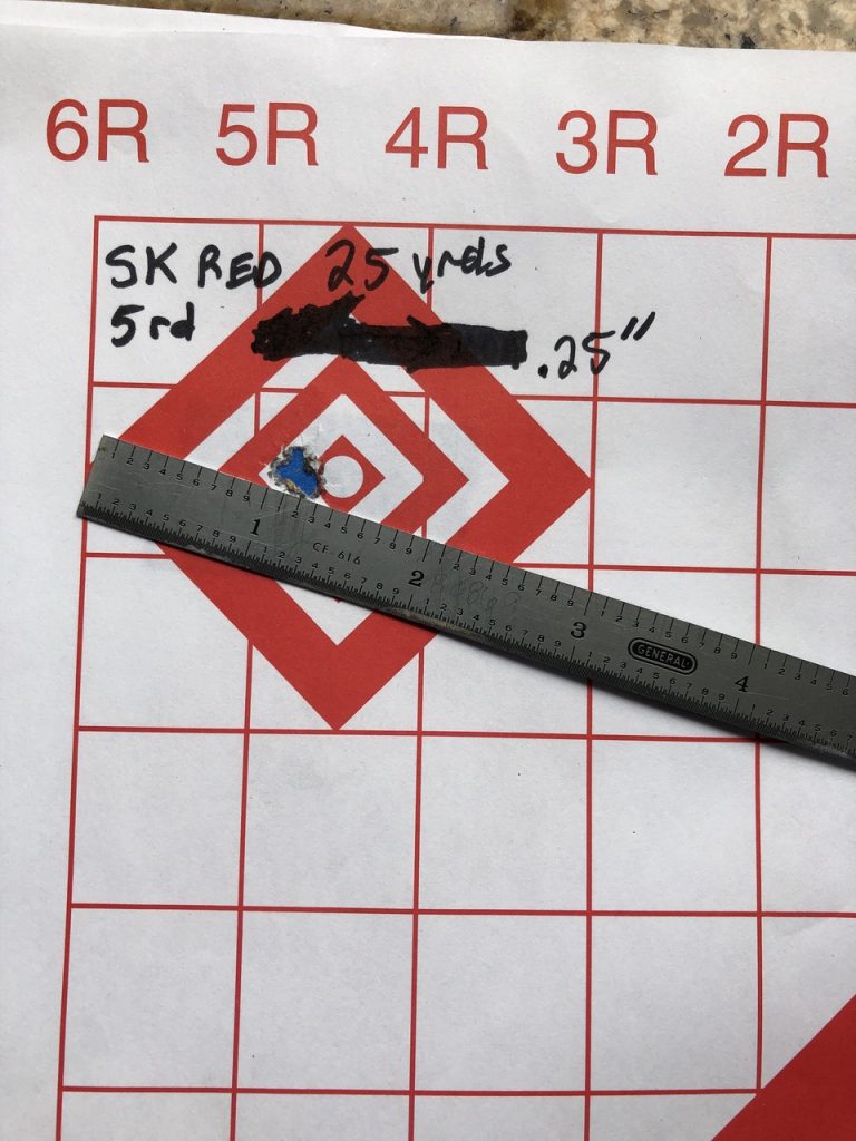 SK Match Red 25 yards