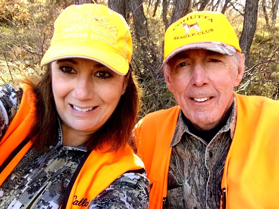 Amy Ray and dad hunting