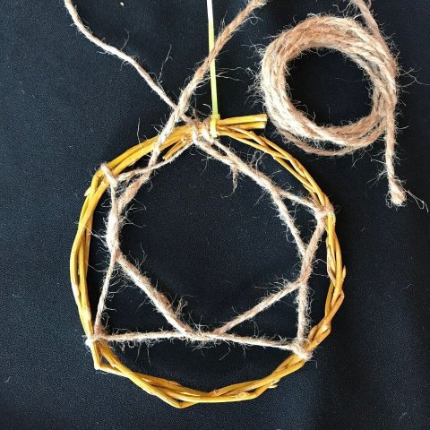 DIY Dreamcatcher Twine Weave 5 Parts