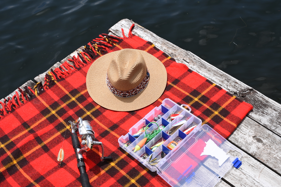 Fishing gear on a dock