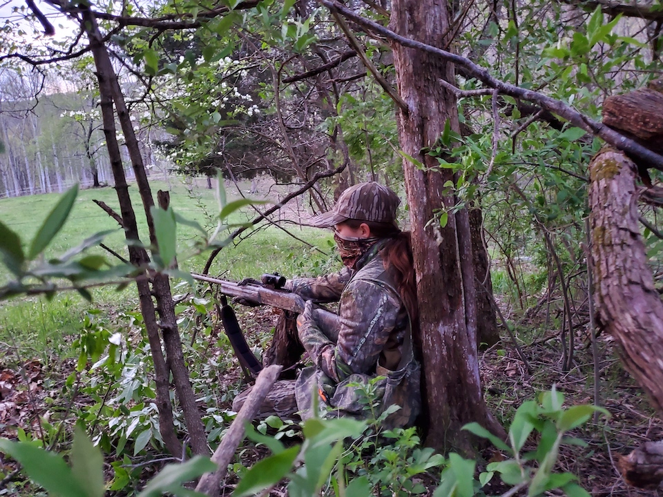 Makayla Scott Hunting AOA V3 Turkey Pro (Larry Case photo) 