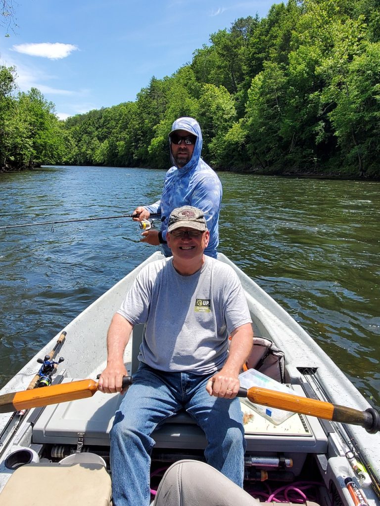 Larry and Jacob of Otters Guide Service (Makayla Scott photo)