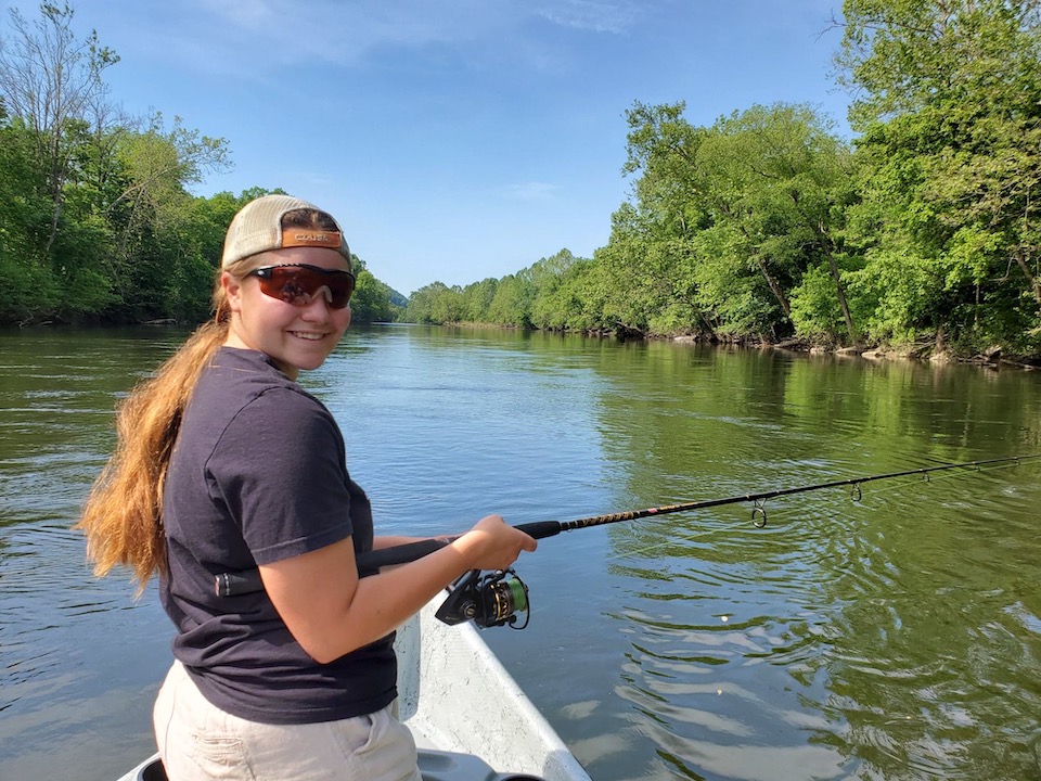 Makayla Fishing (Larry Case photo)