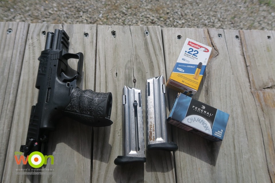 Walther P22 with ammo beginner firearm