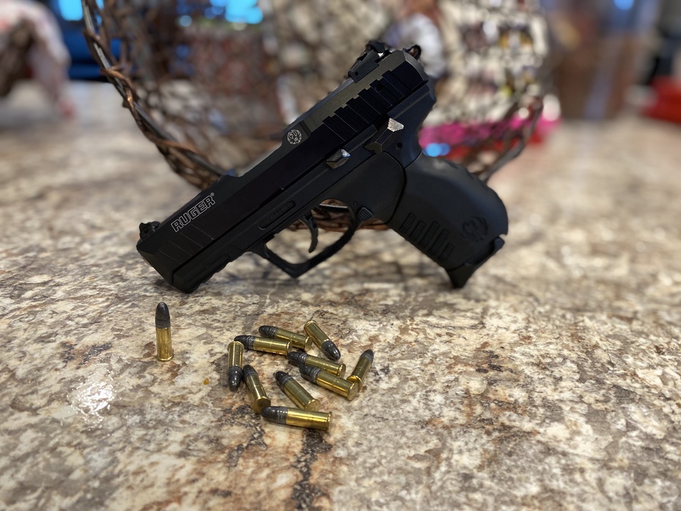 Ruger SR22 with Ammo a great Beginner Pistol