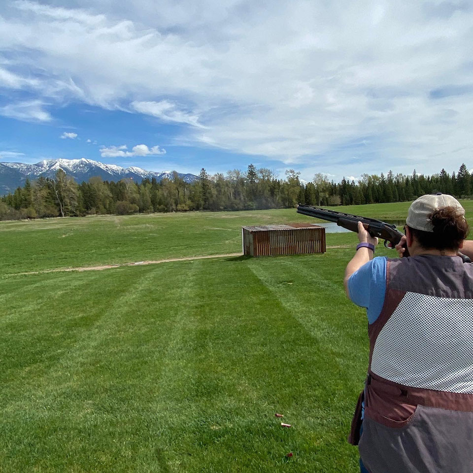 Xcel trap field and view in Montana