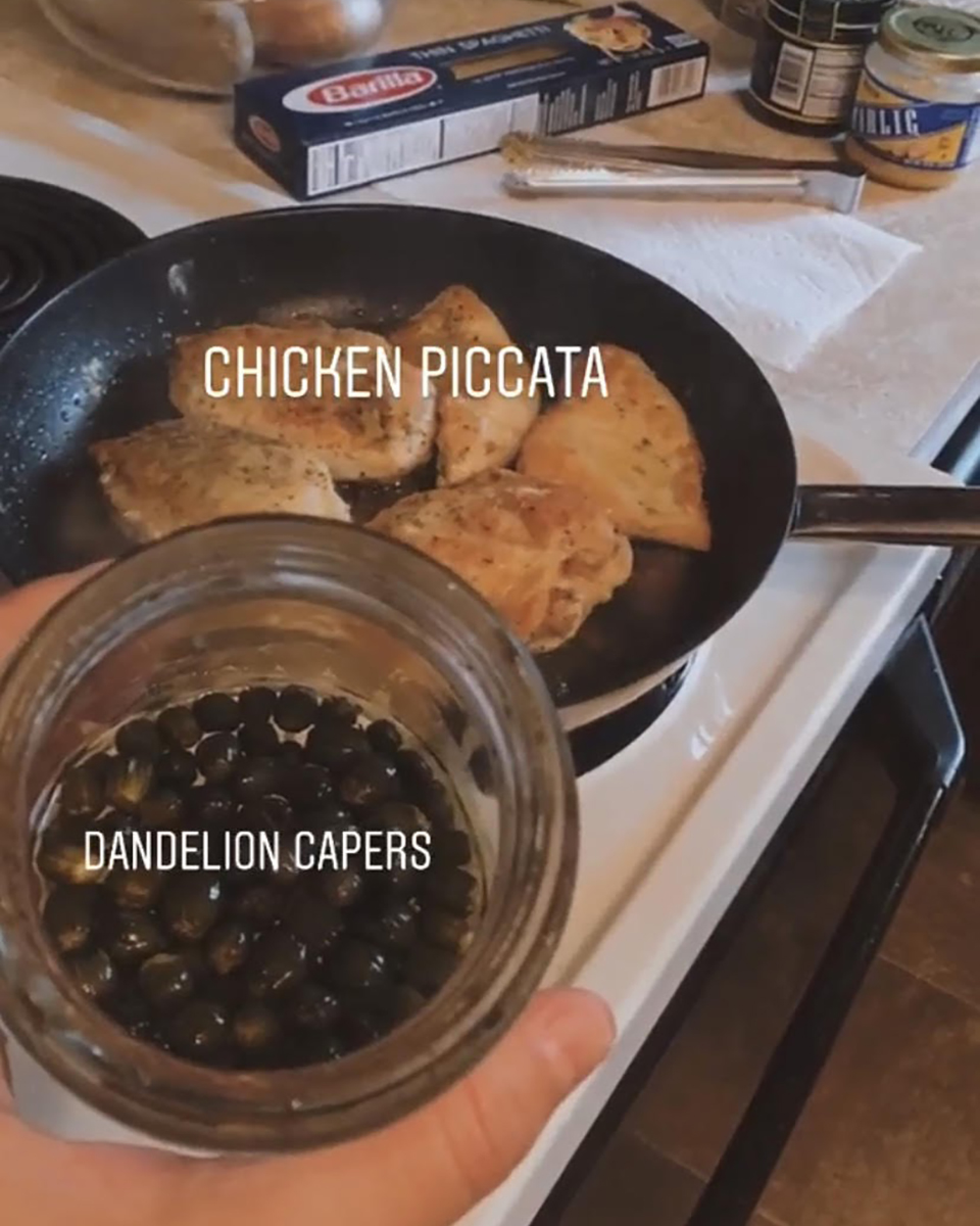 Jessica White Dandelion Capers Chicken Piccata