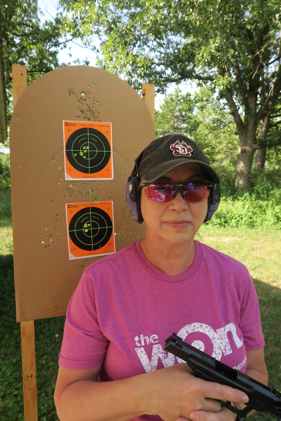 Barb on Range with Ruger-57