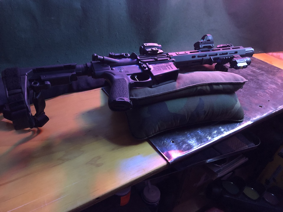 Saint Victor .308 AR-10 Pistol configuration finished on the bench