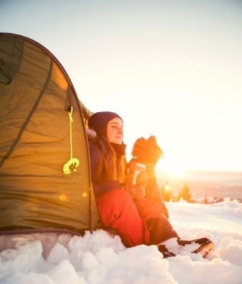 winter camping feature