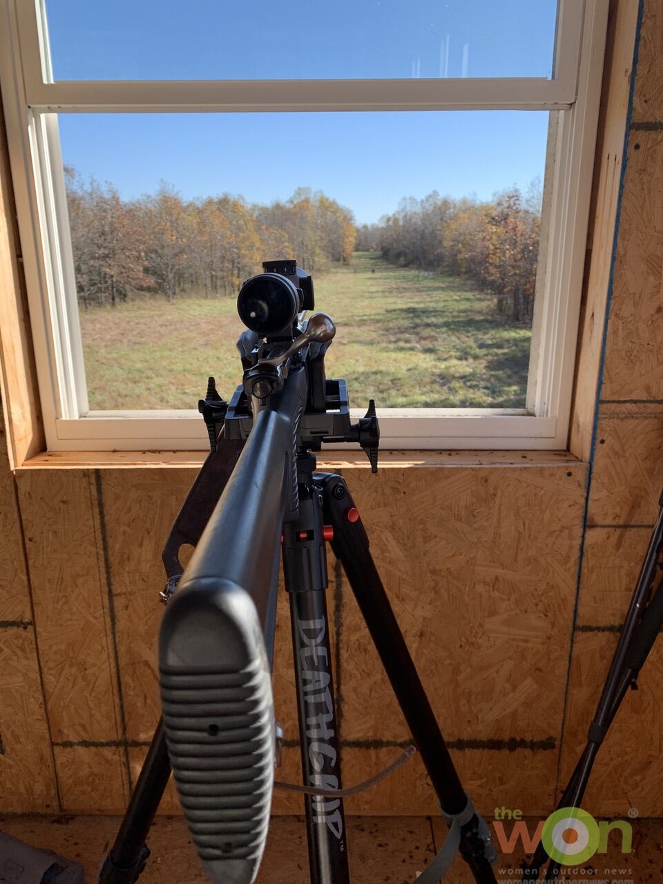 BOG DeathGrip tripod and blind window