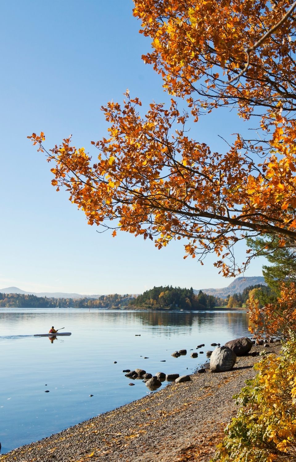 KAYAKING IN THE FALL