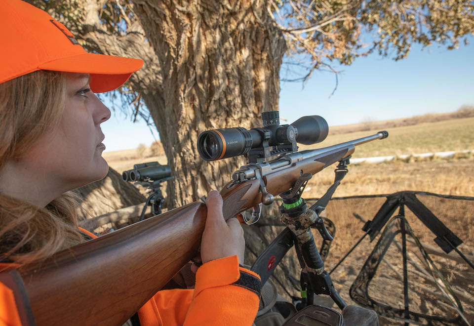 Lundvall waiting to hunt in cottonwood