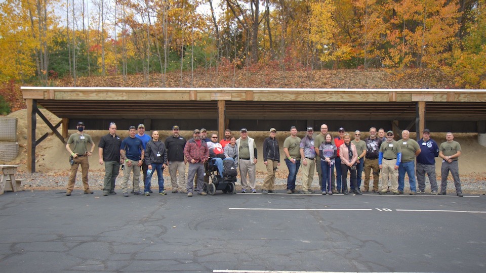 A portion of the dedicated volunteers who made the 2nd Annual Adaptive Defensive Shooting Summit a huge success!
