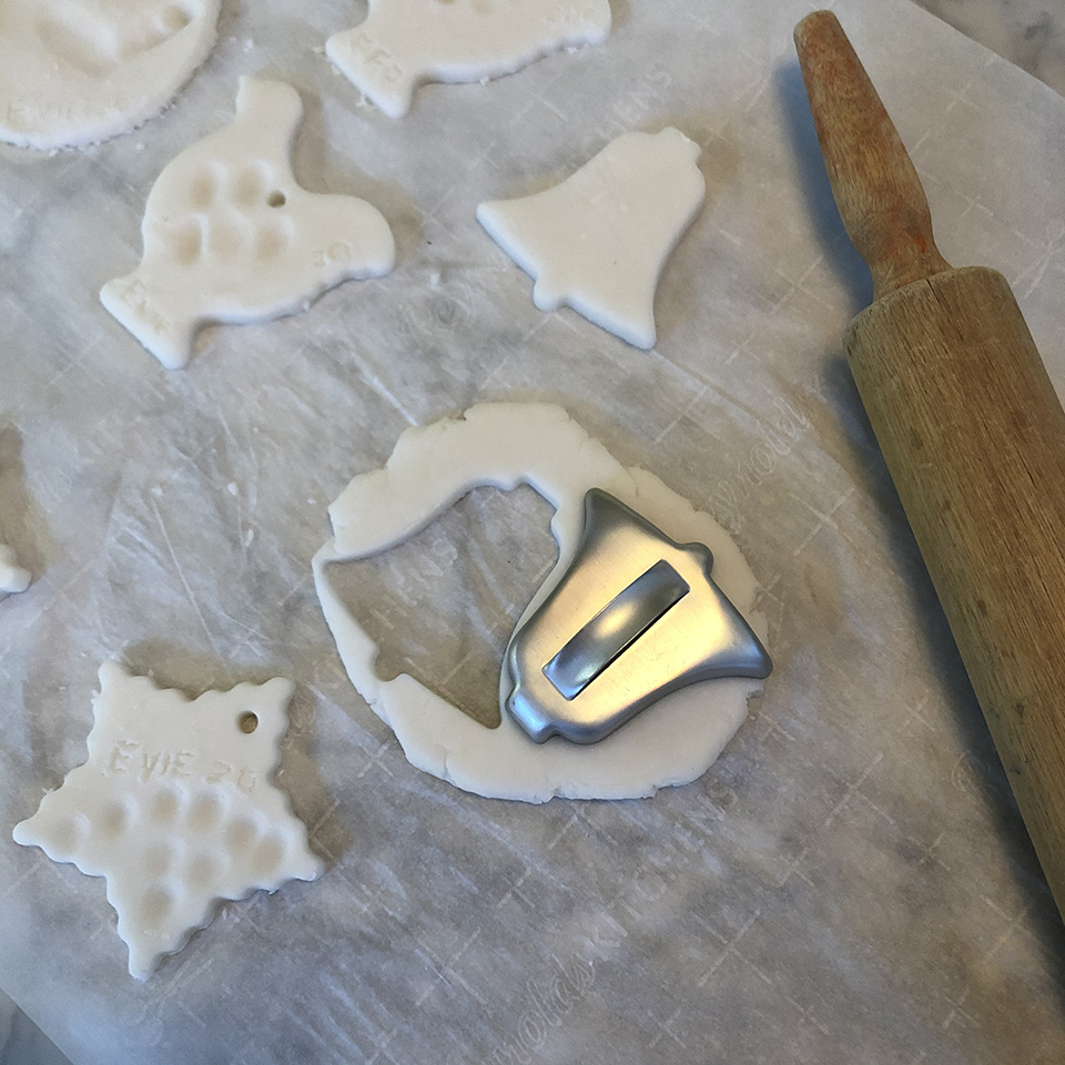 Cutting Out Salt Dough Ornaments