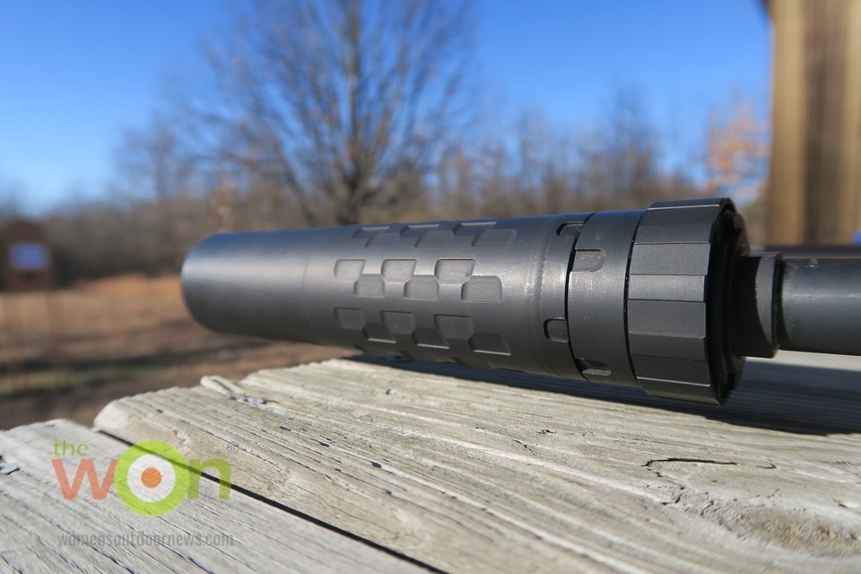 SilencerCo Saker ASR Suppressor on bench