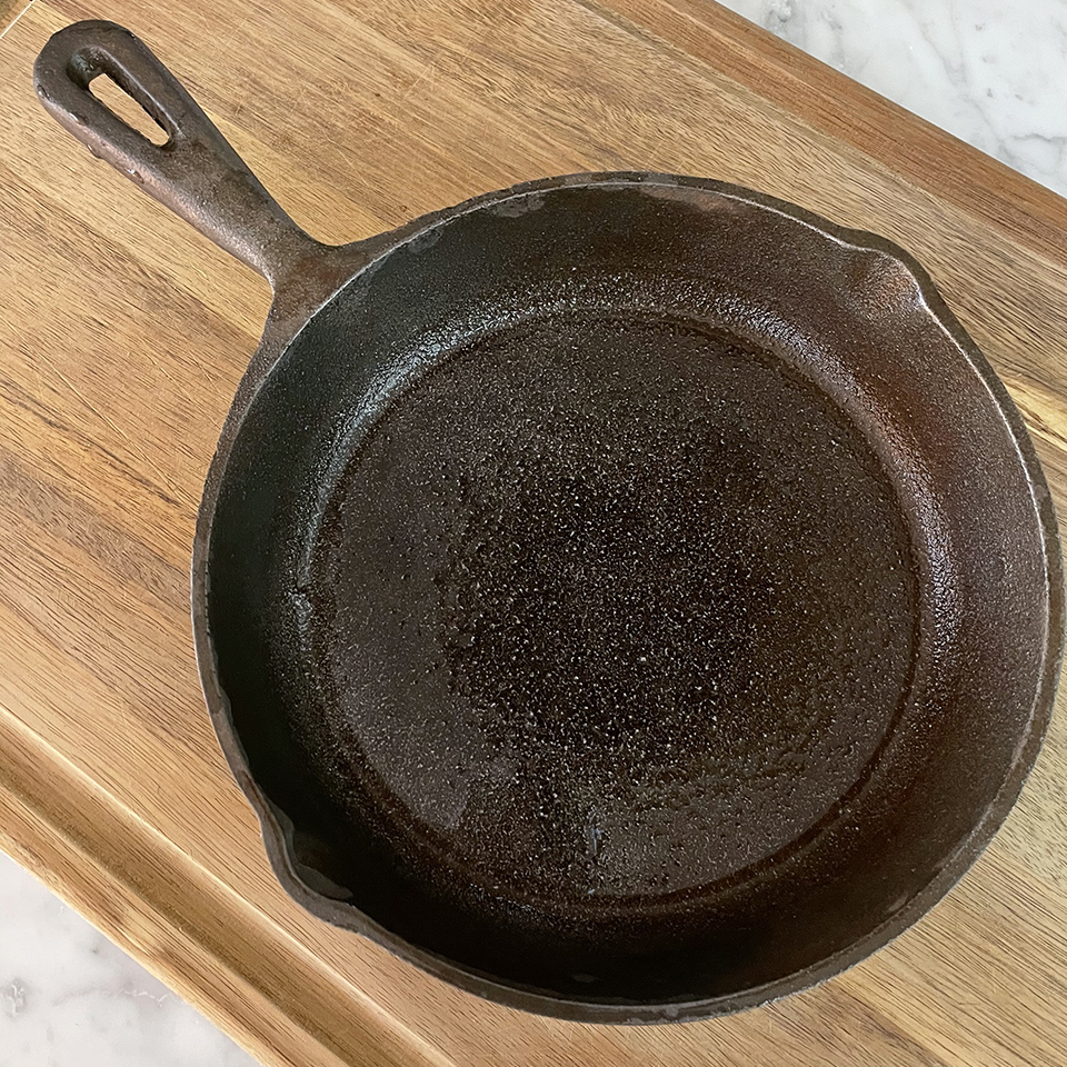 DIY Old Cast Iron Skillet Rehab