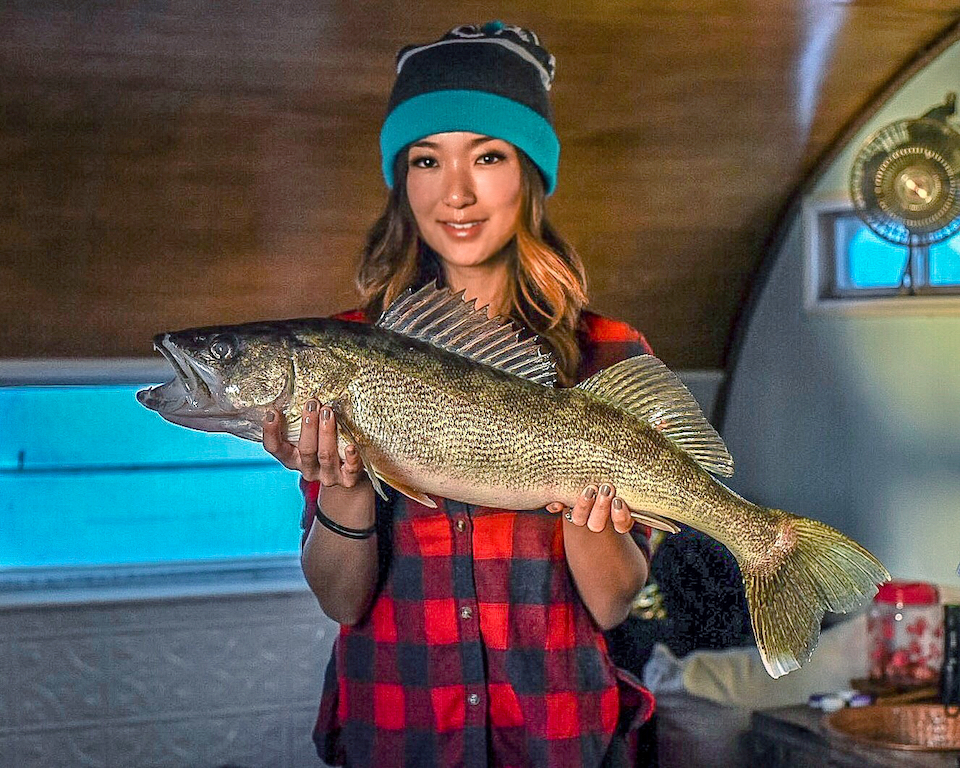 Jenny Anderson Ice fishing