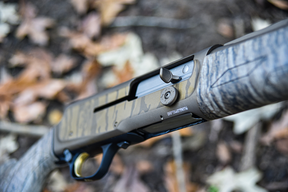 Up Close of Bolt Release Browning A5 Wicked Wing