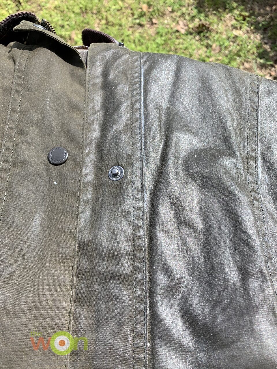 half waxed and half not waxed jacket