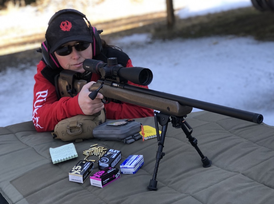 Jen Barklay shooting Ruger 22LR