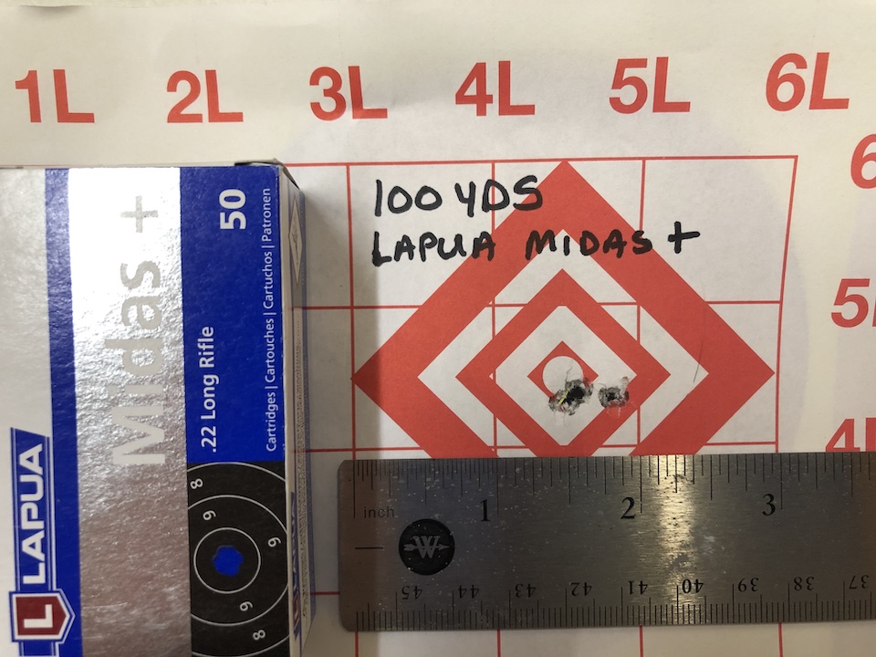 Lapua Midas+ 100 yards