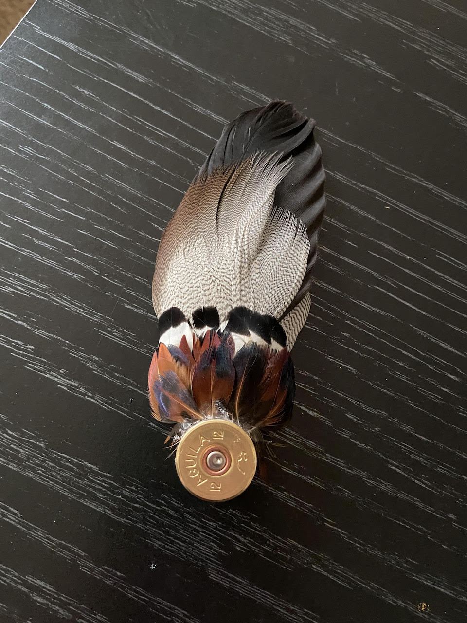 pheasant feather pendant
