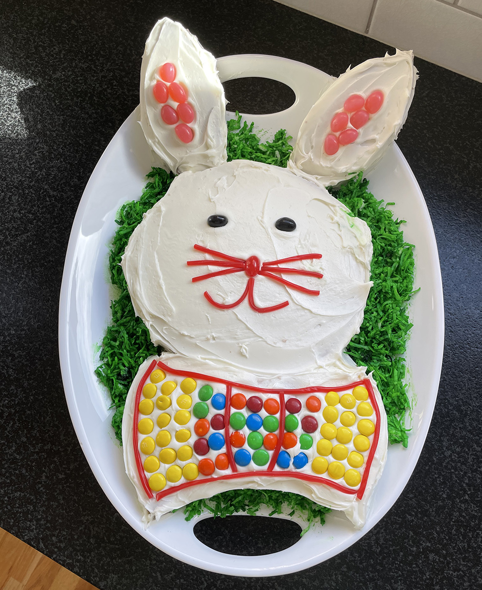 Finished Easter Bunny Cake