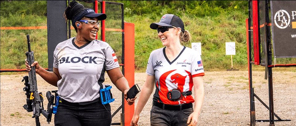 A Girl & A Gun events welcome beginners to learn the basics of safe and accurate shooting and provide experienced shooters with advanced-level opportunities. 