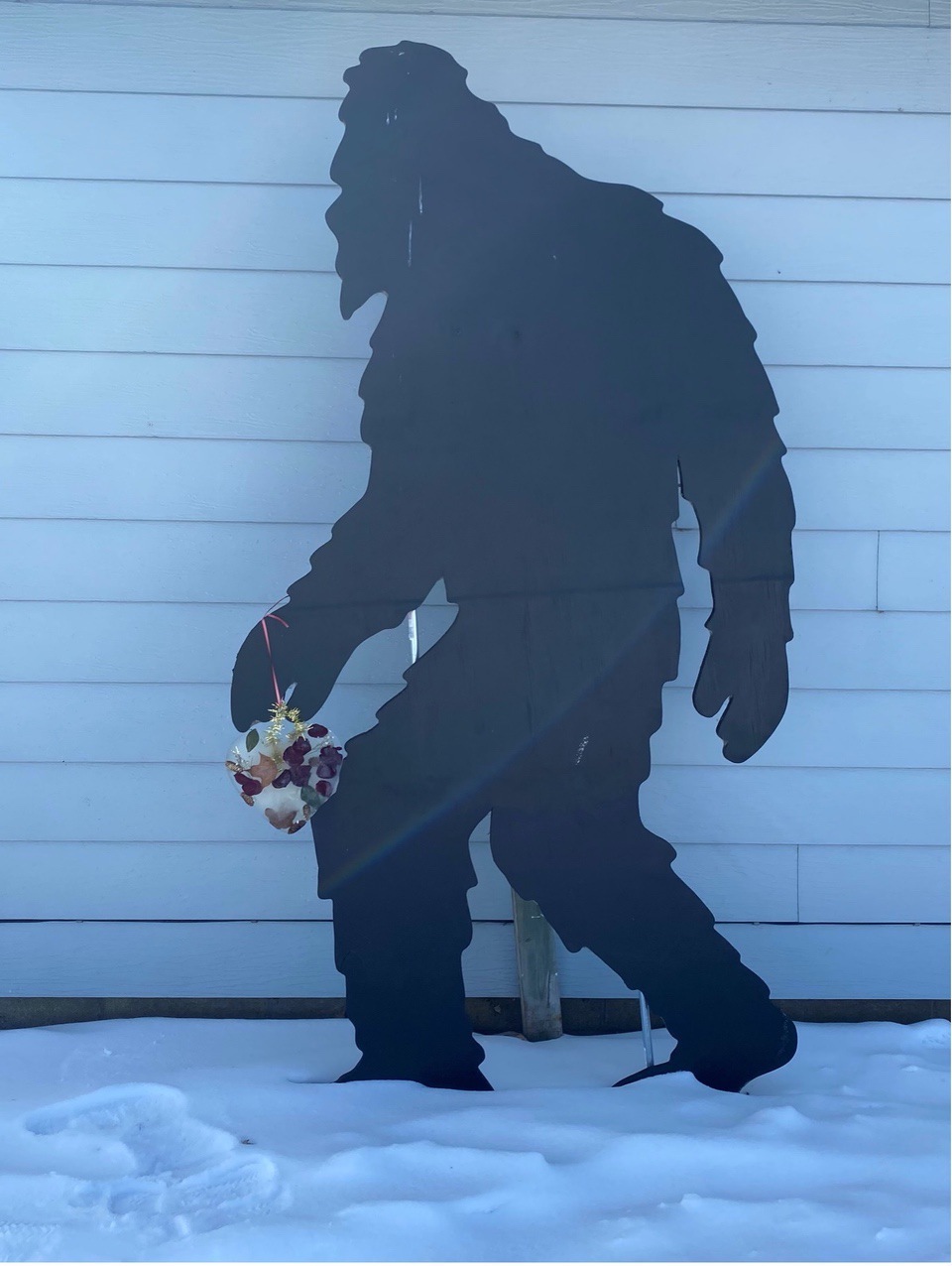 big foot with suncatcher