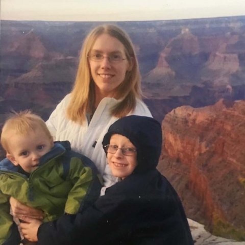 Shannon at Grand Canyon National Park with her children Shannon Deane