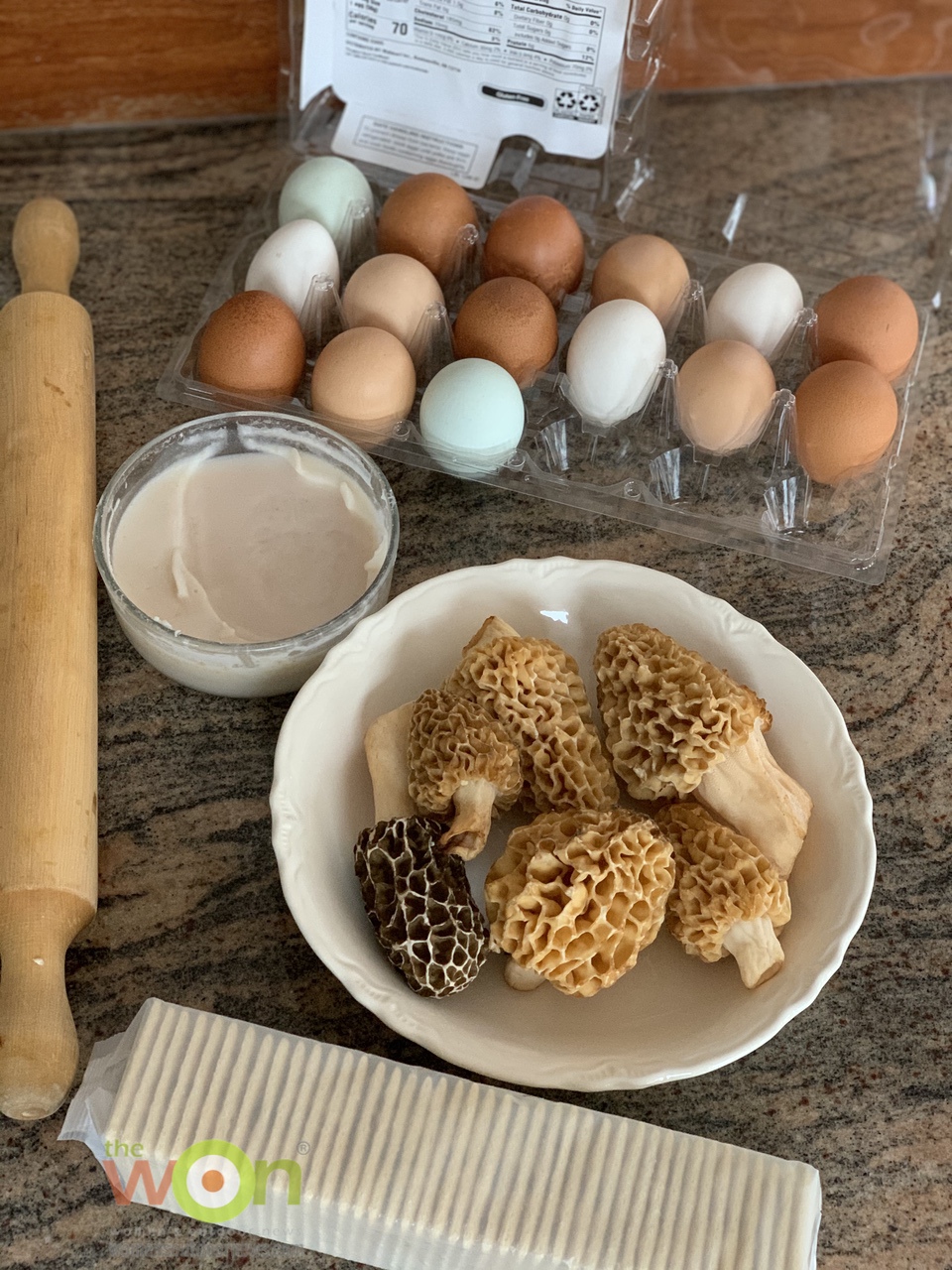 Grandma Ginny's Cracker Crumb Morel Mushroom recipe ingredients