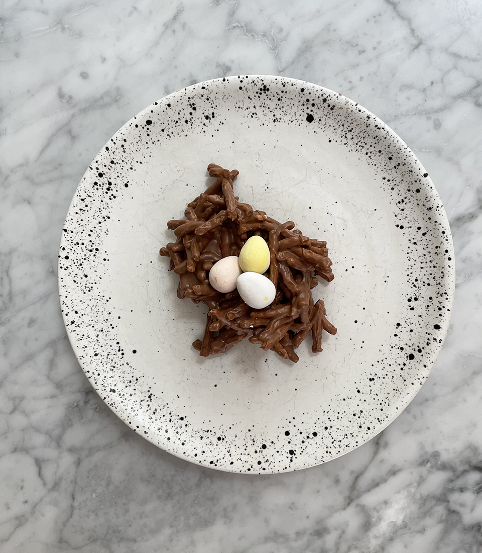 Spring Birds Nest on Plate