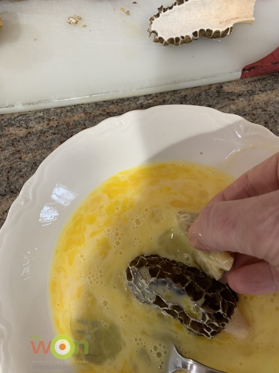 eggs wash for morels