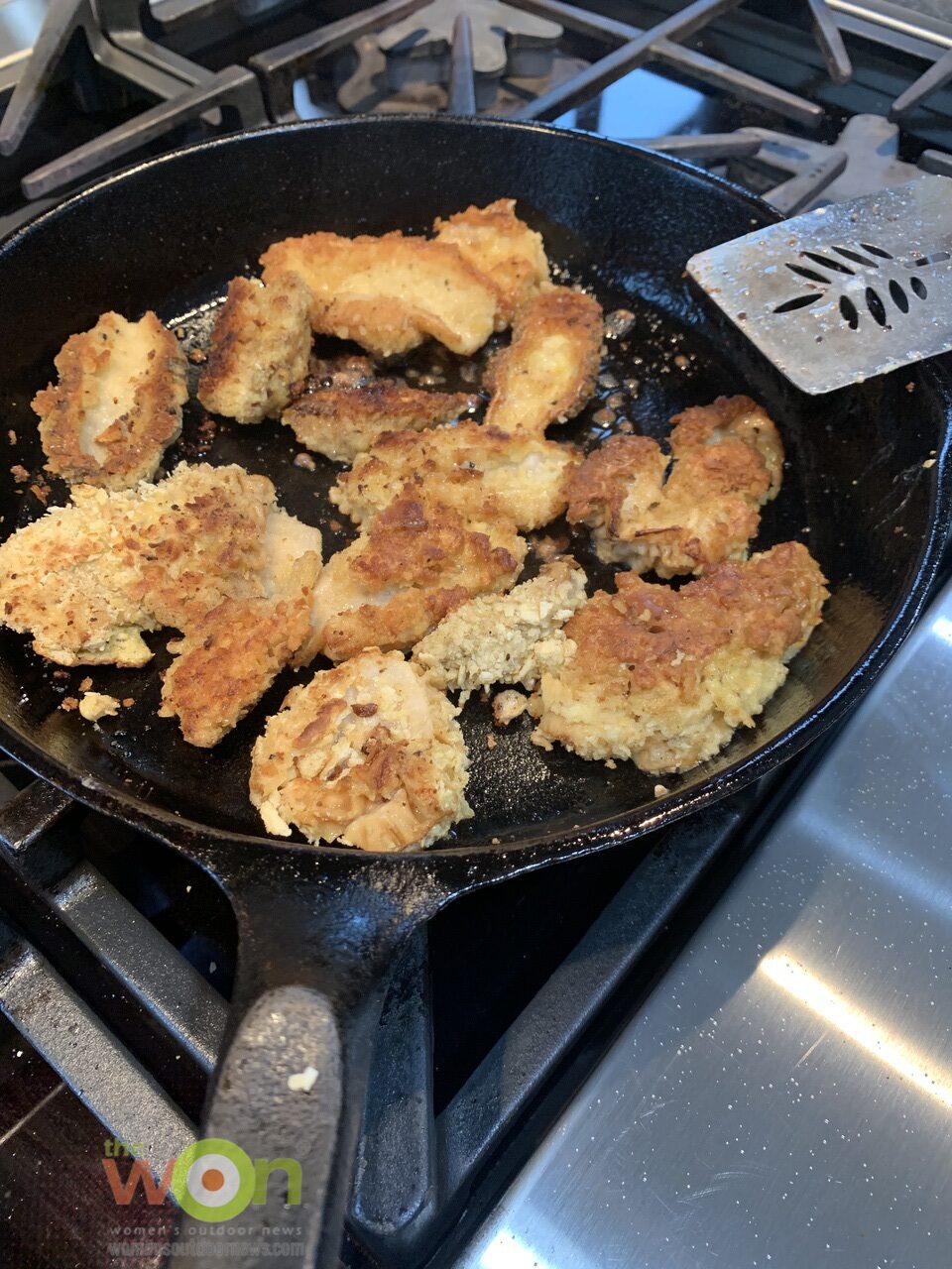 morels in the skillet