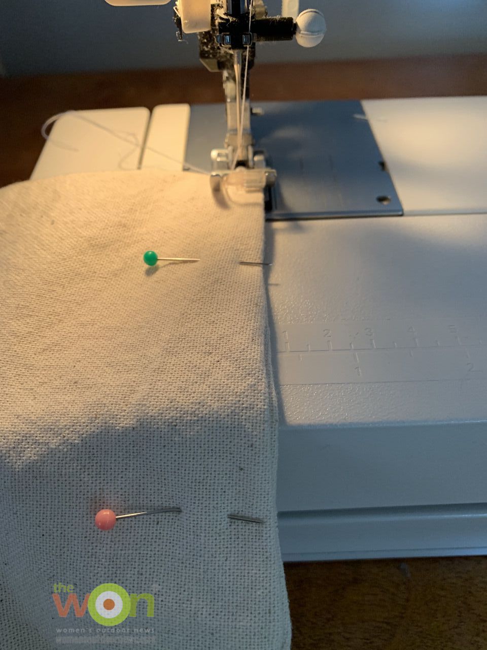 sewing muslin inner bag for flax bag