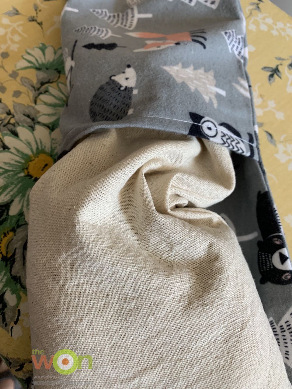 stuffing bag in pillowcase