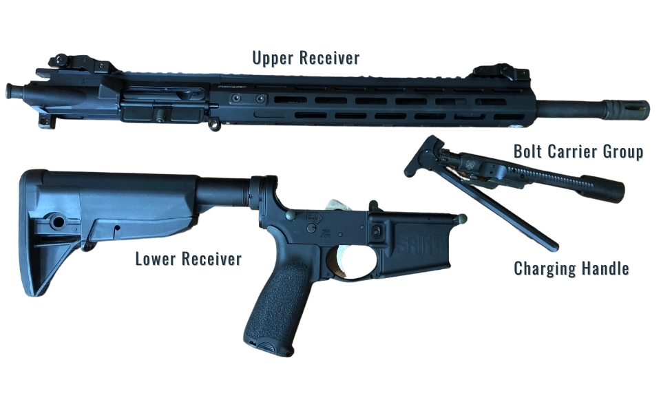 Parts of the rifle