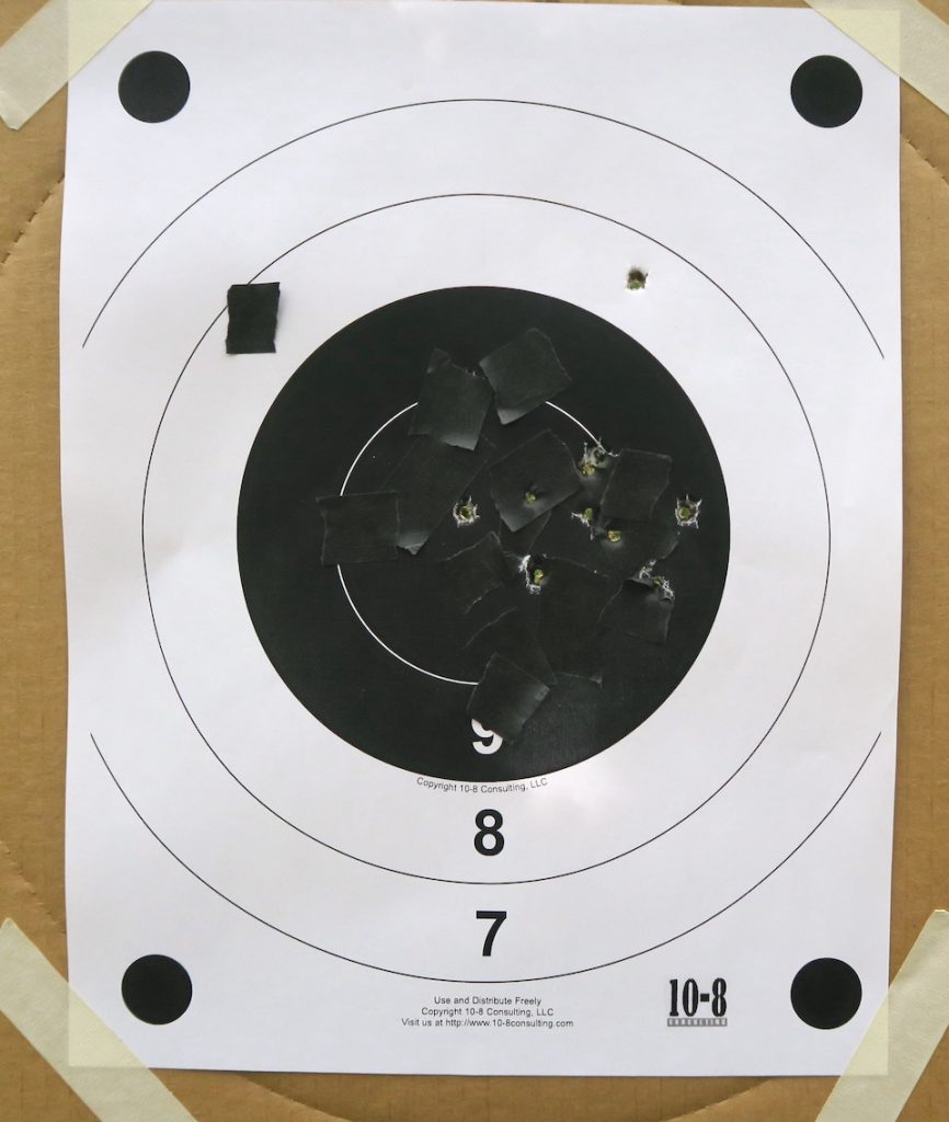 FBI Bullseye target at 10