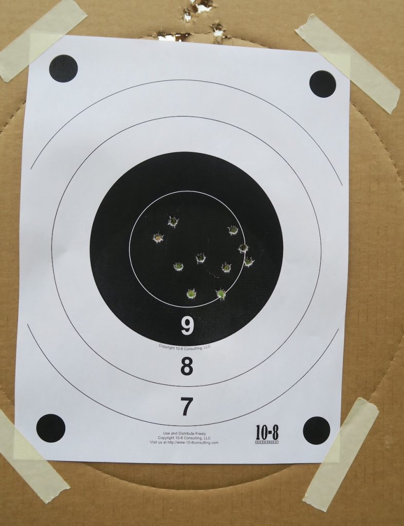 FBI Bullseye test target 15 yards