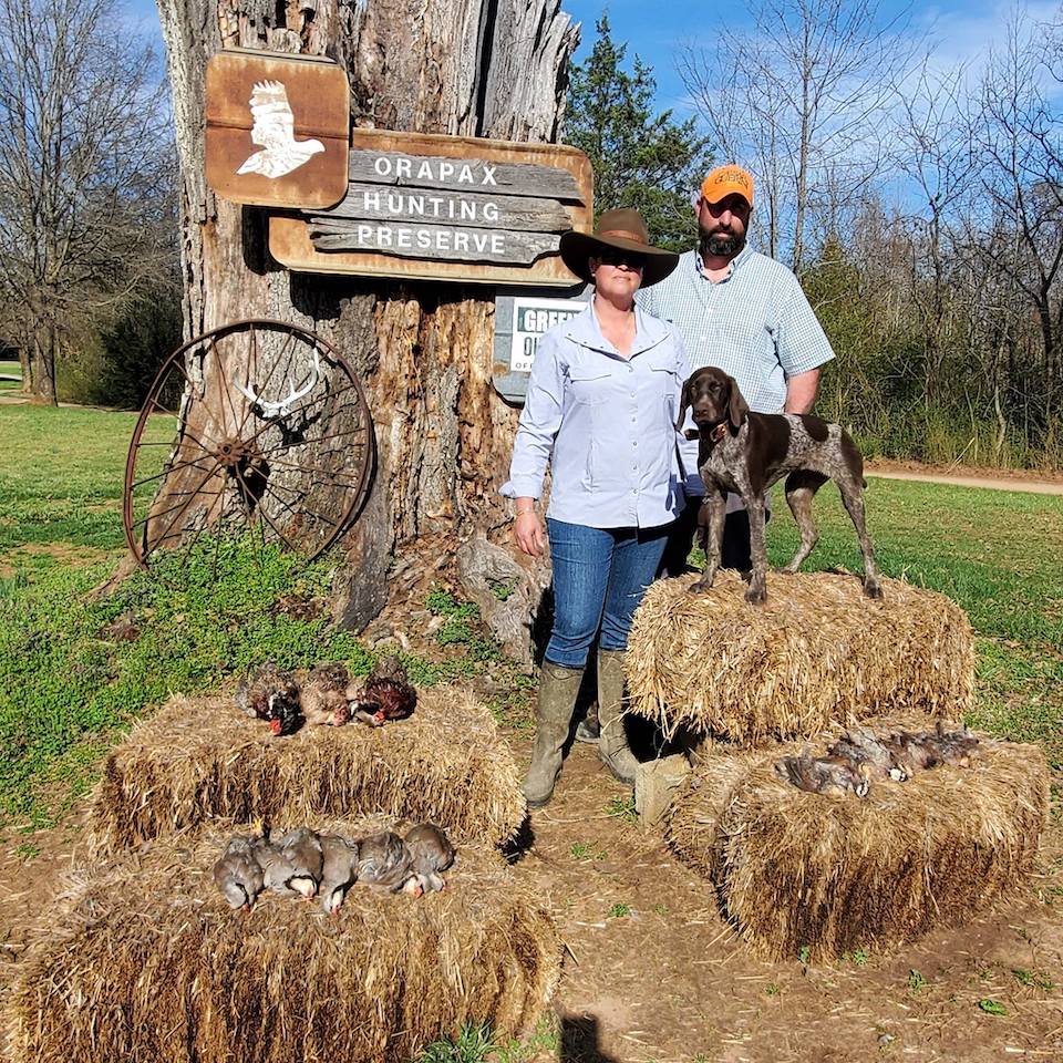 hunting-preserve Kate Ahnstrom and husband Mike