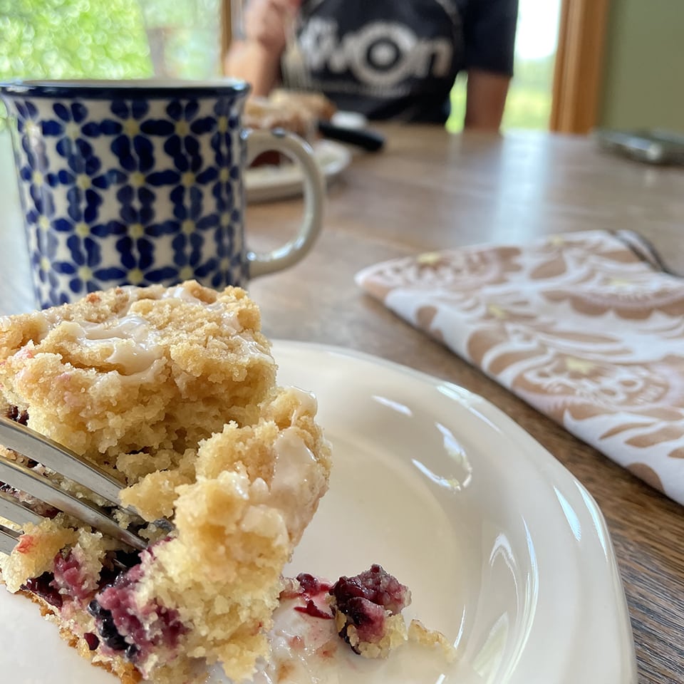 Bite outta Wild Blackberry Coffee Cake