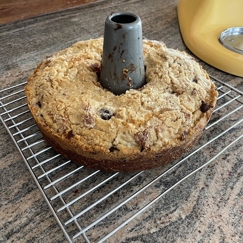 Wild Blackberry Coffee Cake cooling 2