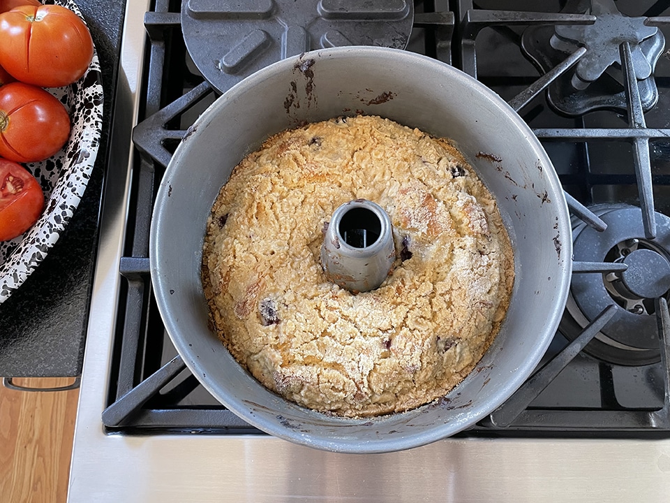 Wild Blackberry Coffee Cake outta the oven