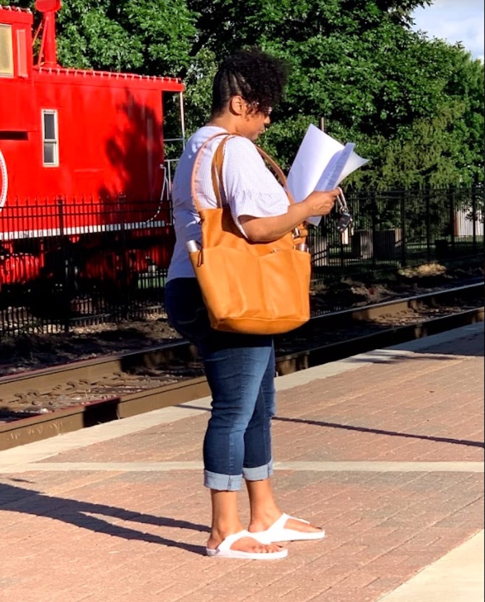 Sharenda headed for a latte' meeting with GTM's Concealed Carry Tote